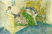 Carl Larsson i mammas sang oil painting reproduction
